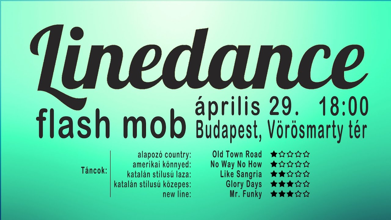 Line dance flash mob on World