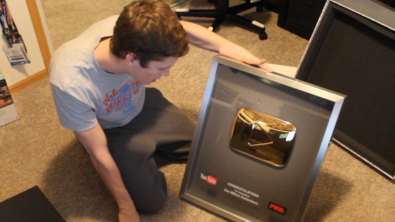 My Gold Play Button - Thank You!