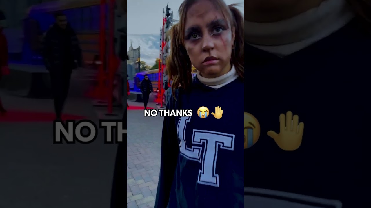Scariest Moments At Thorpe Park Fright Night 👻😱 #shorts