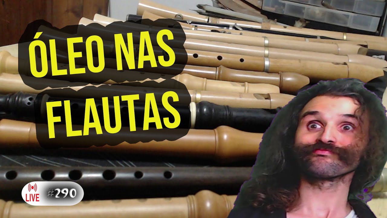 COMO PASSA &Oacute;LEO NA FLAUTA DOCE DE MADEIRA? + AULA DE LUTHIER!  #290