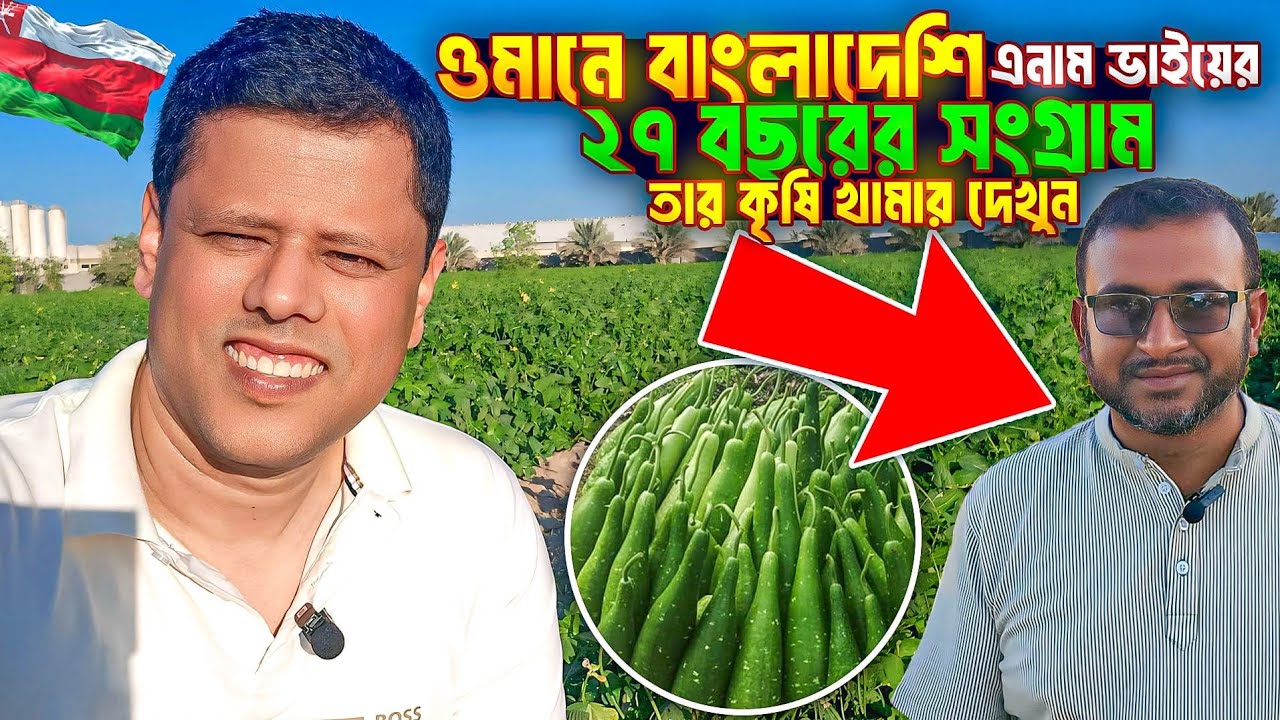 ওমানে বাংলাদেশি এনাম ভাইয়ের ২৭ বছরের সংগ্রাম | তার কৃষি খামার দেখুন | Oman Farming Vlog