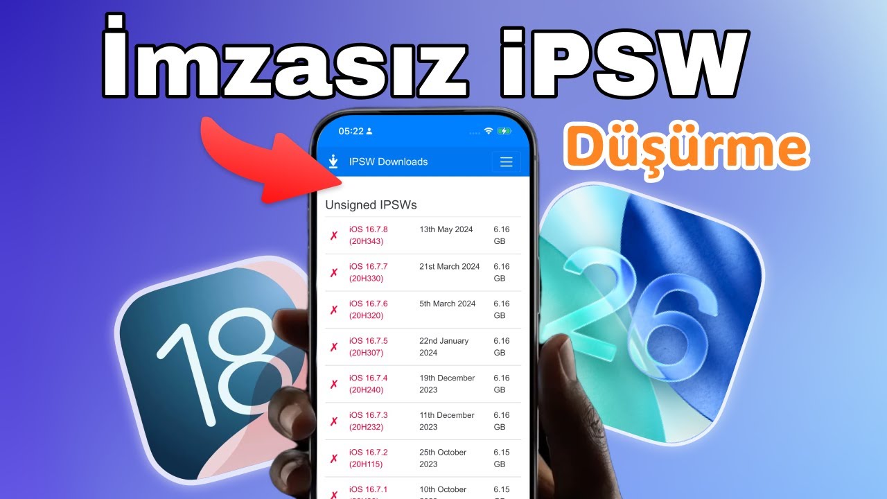 İmzasız iPSW ile iOS S&uuml;r&uuml;m D&uuml;ş&uuml;rme G&uuml;venli mi? Eski iOS'a D&ouml;nmek Neden Bu Kadar Zor?