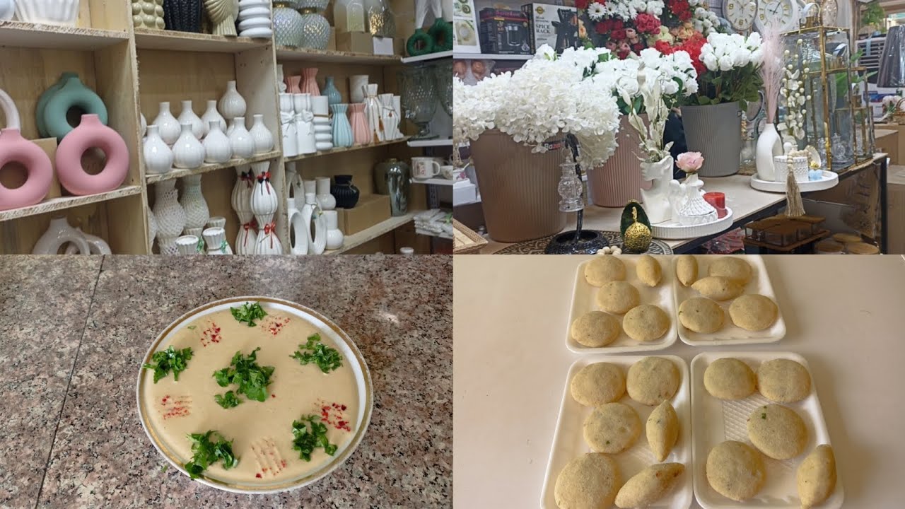 كبه برغل گلي😋 حمص بطحينه طلعنه للسوك🛒 مشتريات🛍️ 