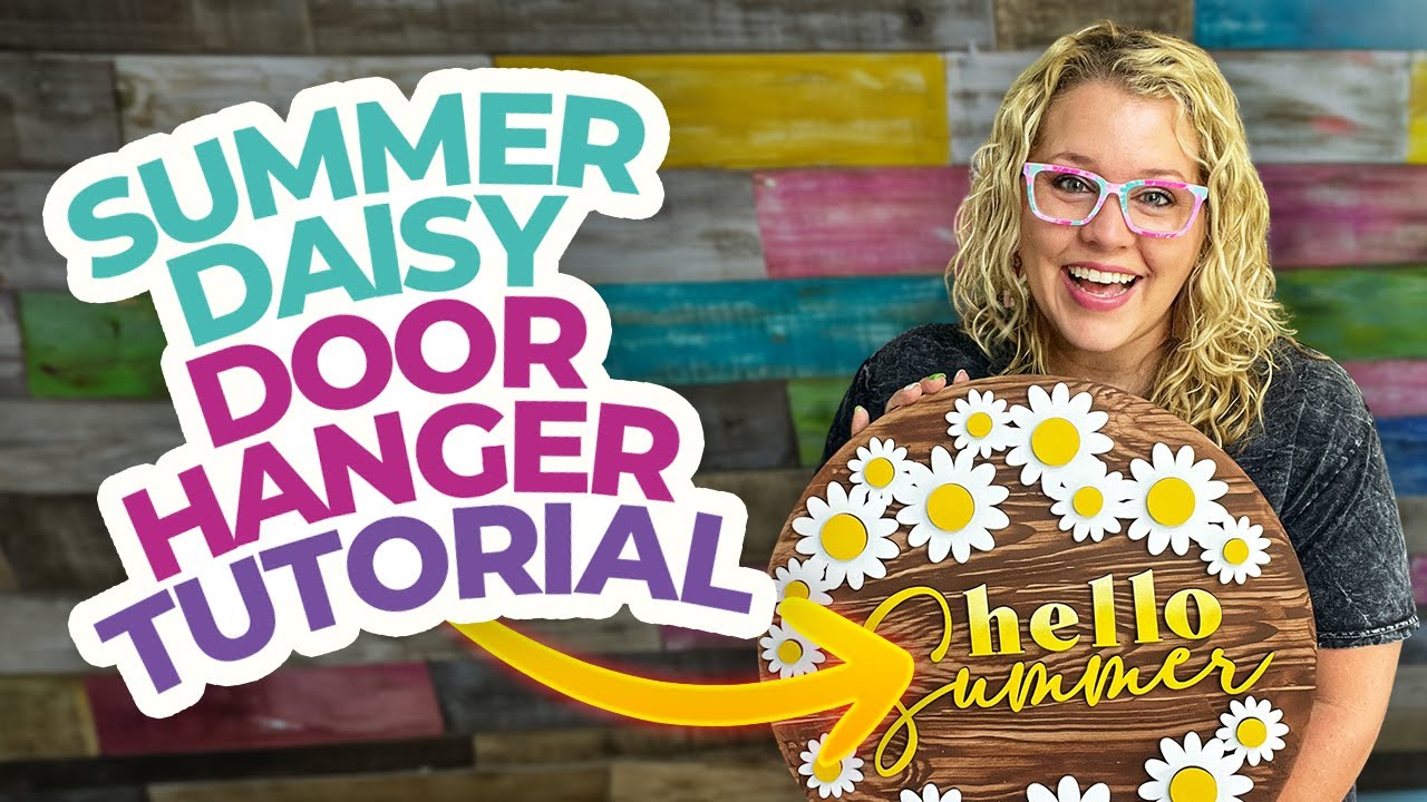 Painting a 'Hello Summer' Daisy Door Hanger