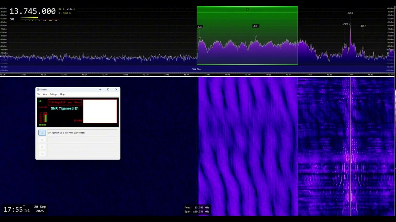 🇷🇴 Radio Romania International DRM / 13750 kHz - Shortwave Reception (End of Broadcast)