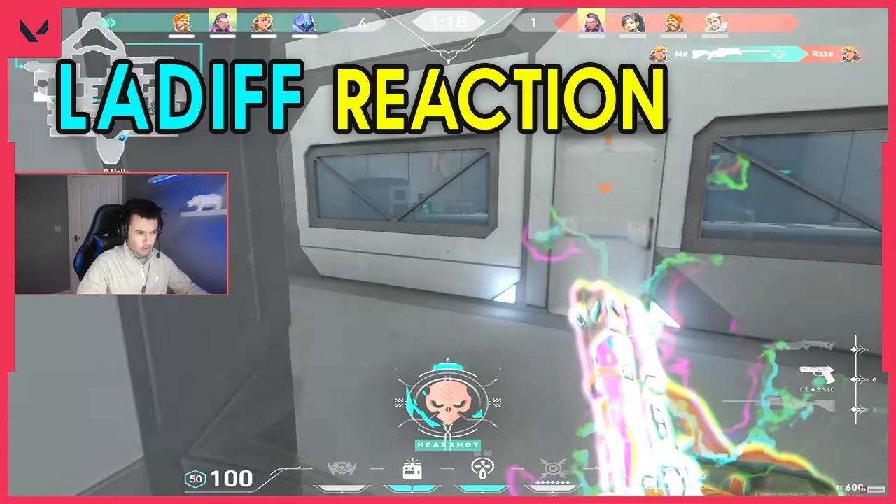 VALORANT | REACTION TO LADIFF No Hoodie ❌ (Valorant Montage)