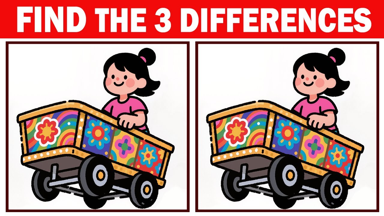 Find The Difference,Three Sneaky Differences Challenge|Only Genius Can Find|Puzzle Game Challenge#72