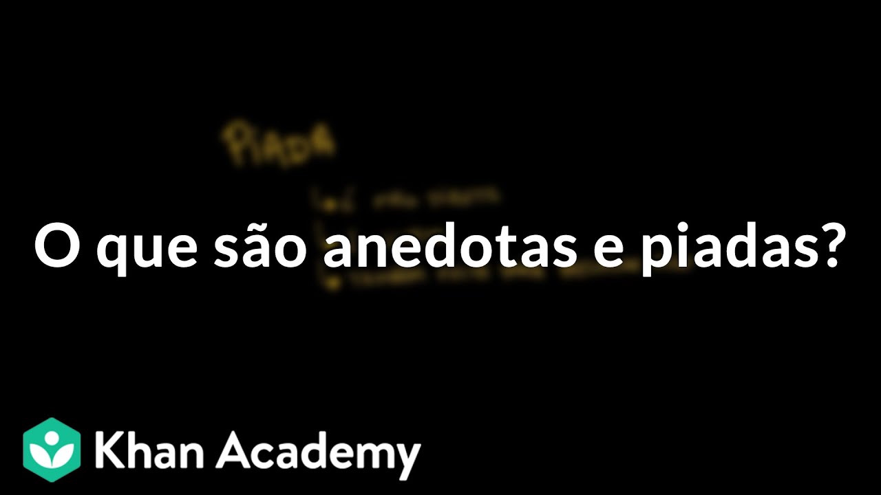 O que são anedotas e piadas?