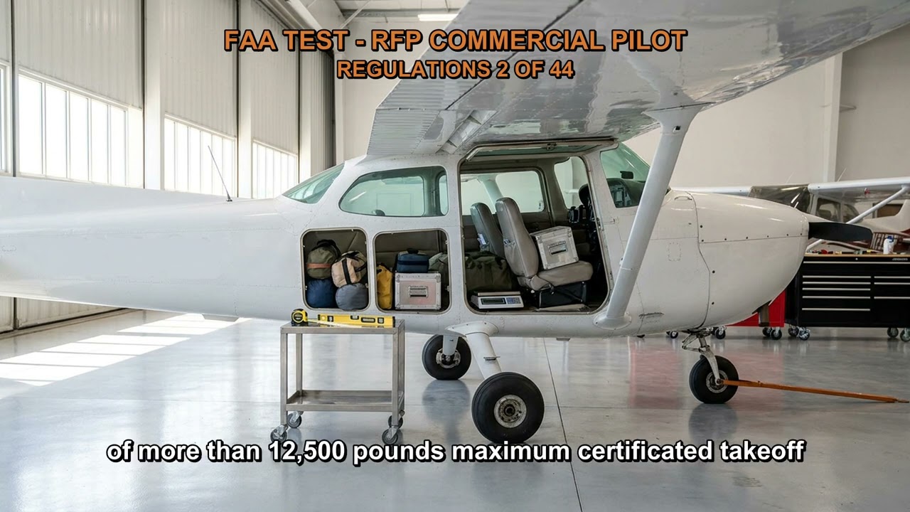 FAA TEST - RFP COMMERCIAL PILOT - REGULATIONS Q5111, Q5126, Q5023, Q5039, Q5019 (2-44)