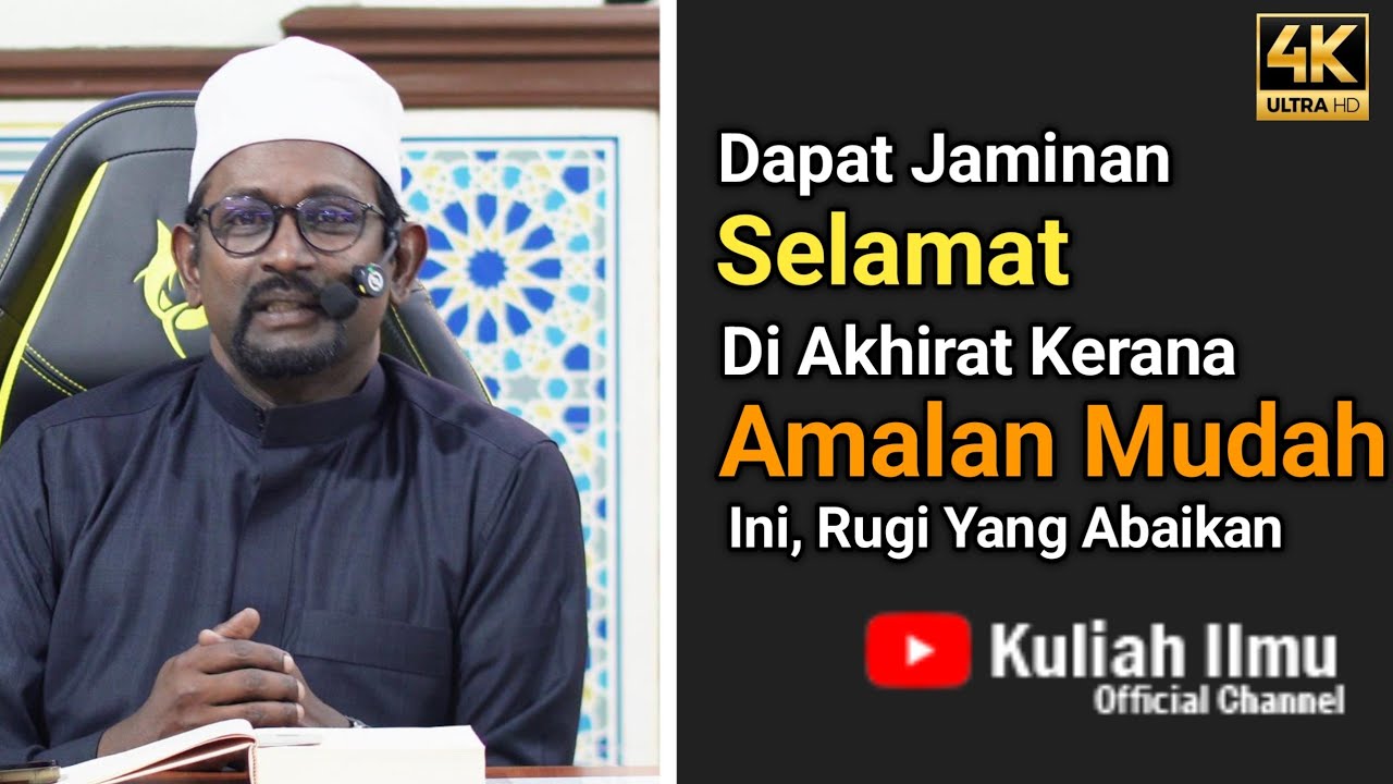 Dapat Jaminan Selamat Di Akhirat Kerana Amalan Mudah Ini, Rugi Yg Abaikan | Ustaz Dr Mohd Farid Ravi