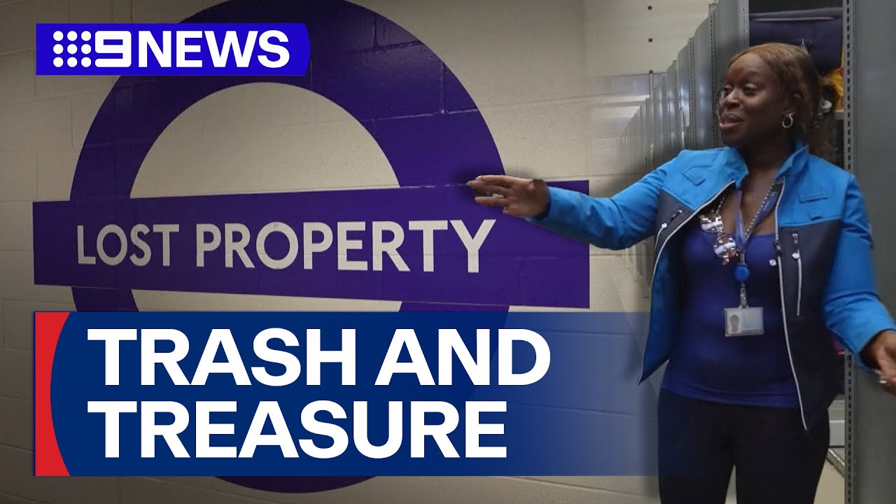 Weird and wonderful belongings of Europe's biggest lost property office | 9 News Australia