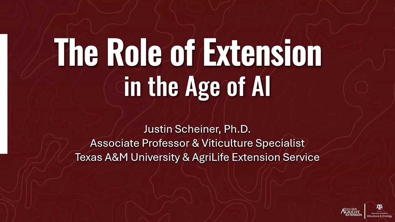 THE ROLE OF EXTENSION IN THE AGE OF AI