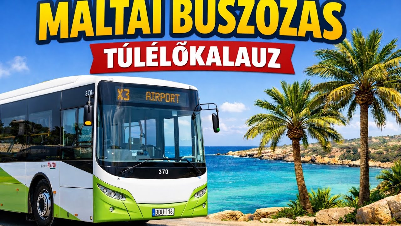 🚌 MÁLTAI BUSZOZÁS: Hogyan ne maradj az út szélén? A Teljes Túlélőkalauz (2026) a buszozáshoz Máltán