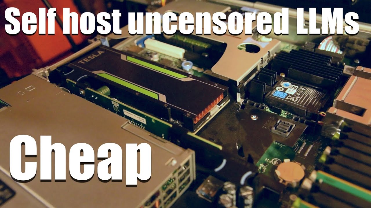 Uncensored self-hosted LLM | PowerEdge R630 with Nvidia Tesla P4