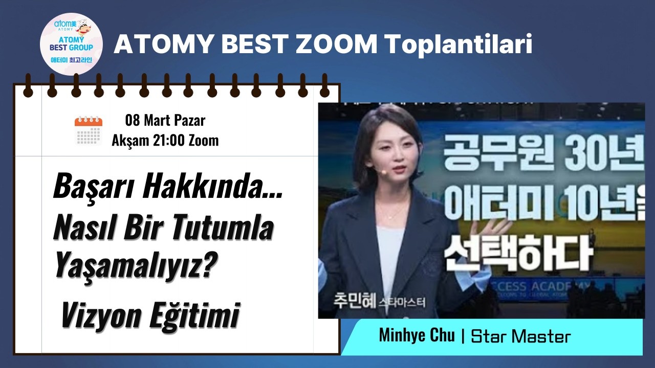 Başarı İçin Doğru Tutum Nedir? | Minhye Chu Star Master | 8 Mart Zoom