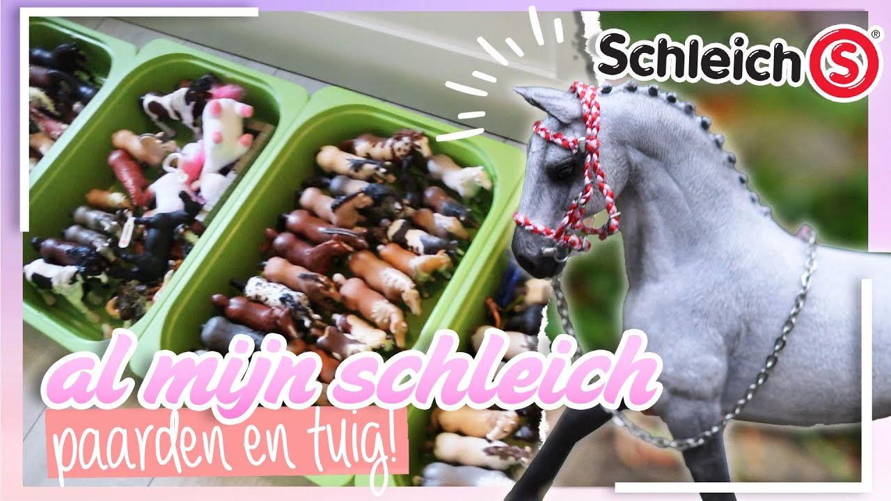 AL MIJN SCHLEICH PAARDEN+TUIG! | wolfxjessy