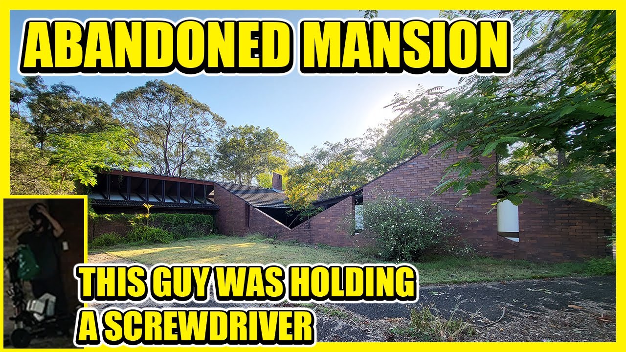 Million Dollar ABANDONED MANSION Explore👀 STRANGER HOLDING A SCREWDRIVER WAS THERE🪛 #abandoned #fyp 
