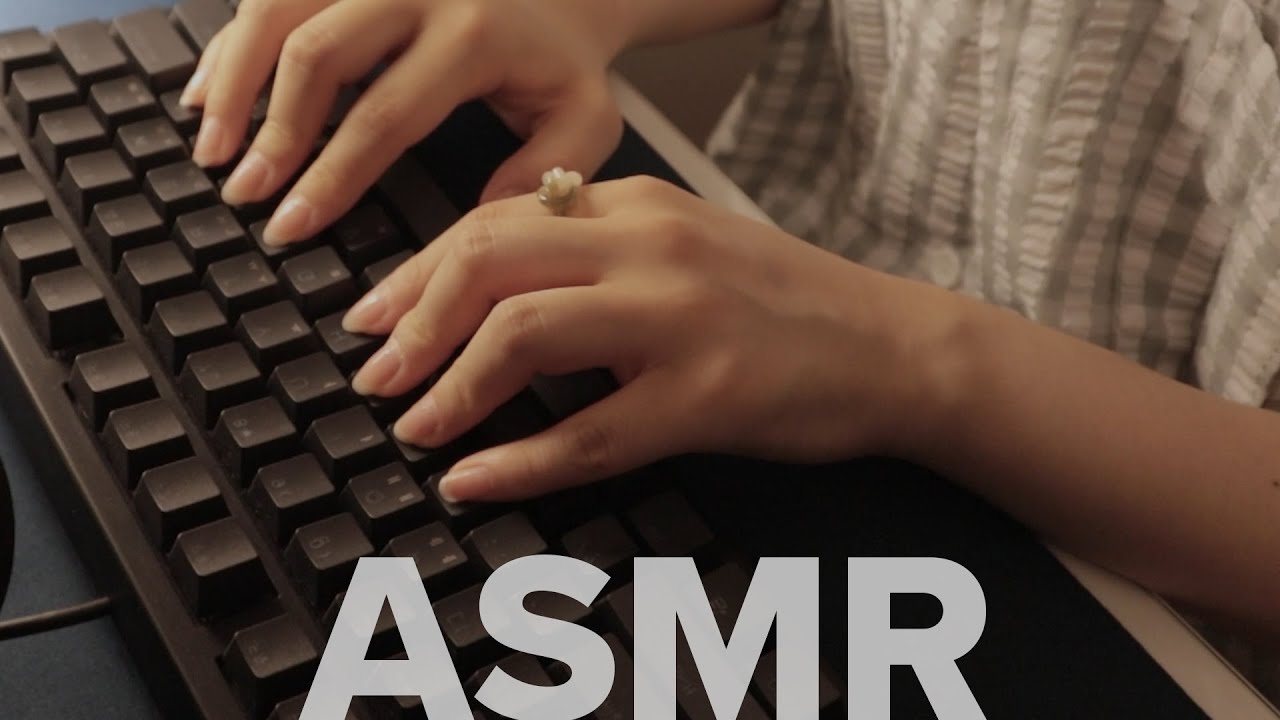 ASMR | 회사에서 이거 틀고 놀면 됩니다(진짜로 하면 안됨)✨An office keyboard Sounds.