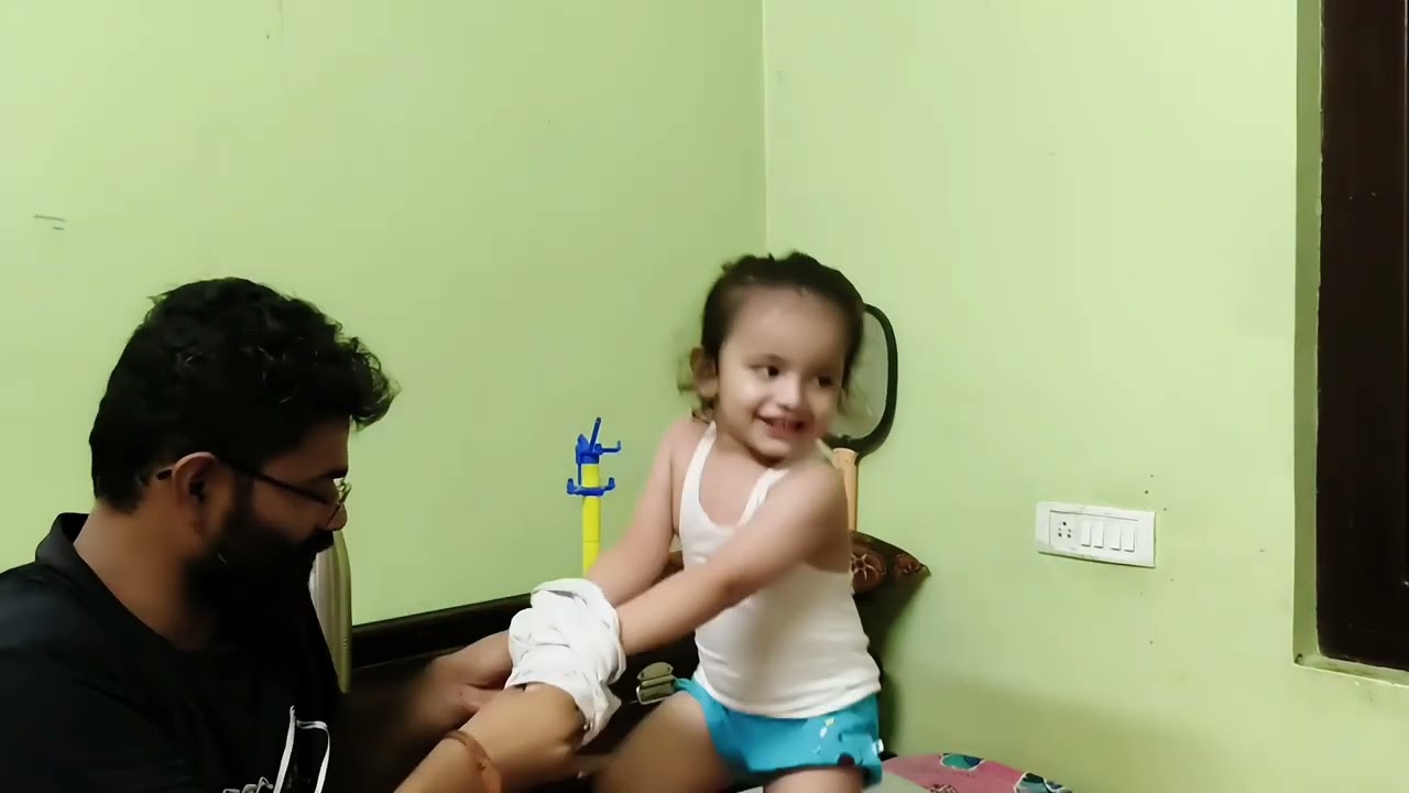 Struggle is real:papa trying to dress his 2yr old boy. PART-2