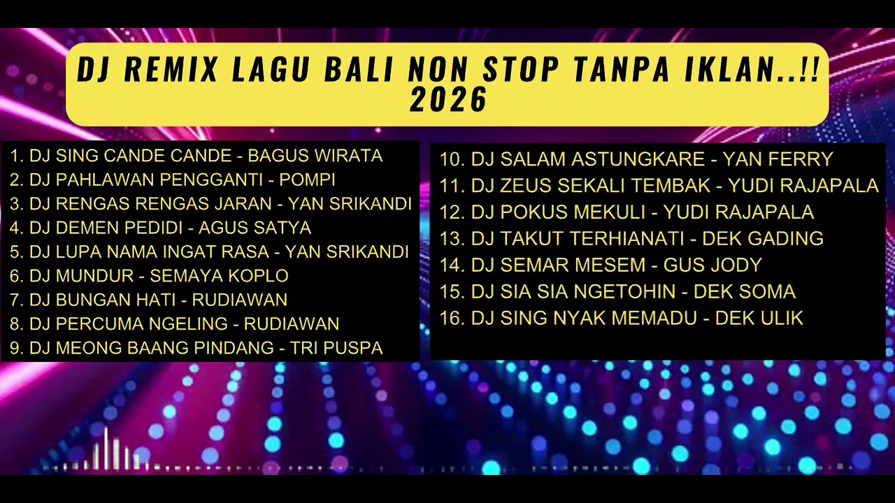 DJ REMIX LAGU BALI SLOW BASS NON STOP FULL BASS.!! DJ VIRAL 2026