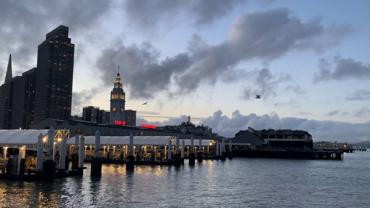 Pier 14 Evening Embarcadero Waterfront San Francisco California