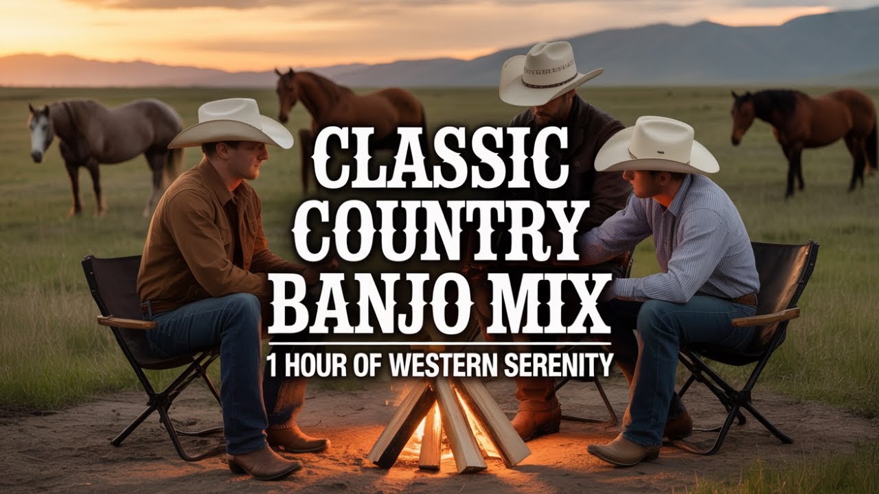 1 Hour Classic Country Instrumental 🎶Soothing Guitar, Banjo & Harmonica Mix 2025