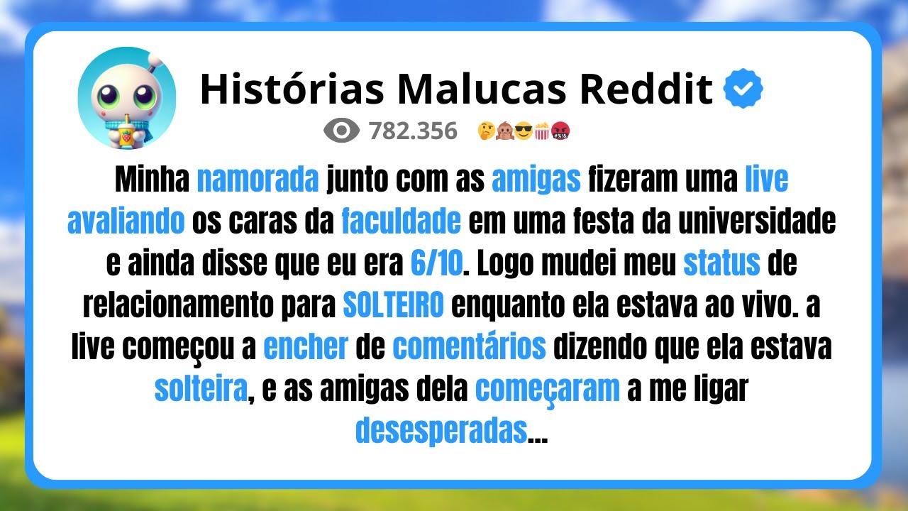 Minha namorada junto com as amigas fizeram uma live avaliando os caras da faculdade em uma festa...
