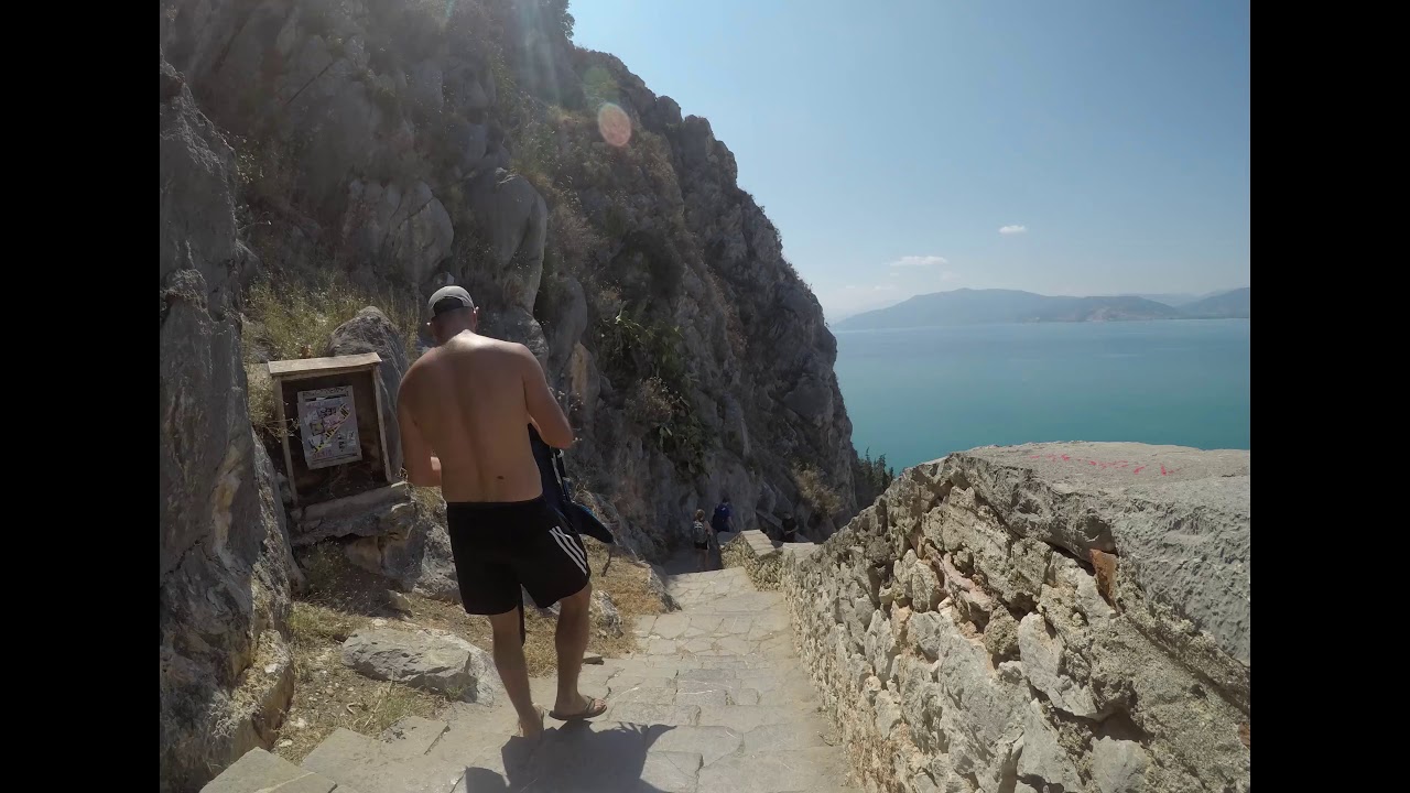 Hiking down from the Palmidi Fortress