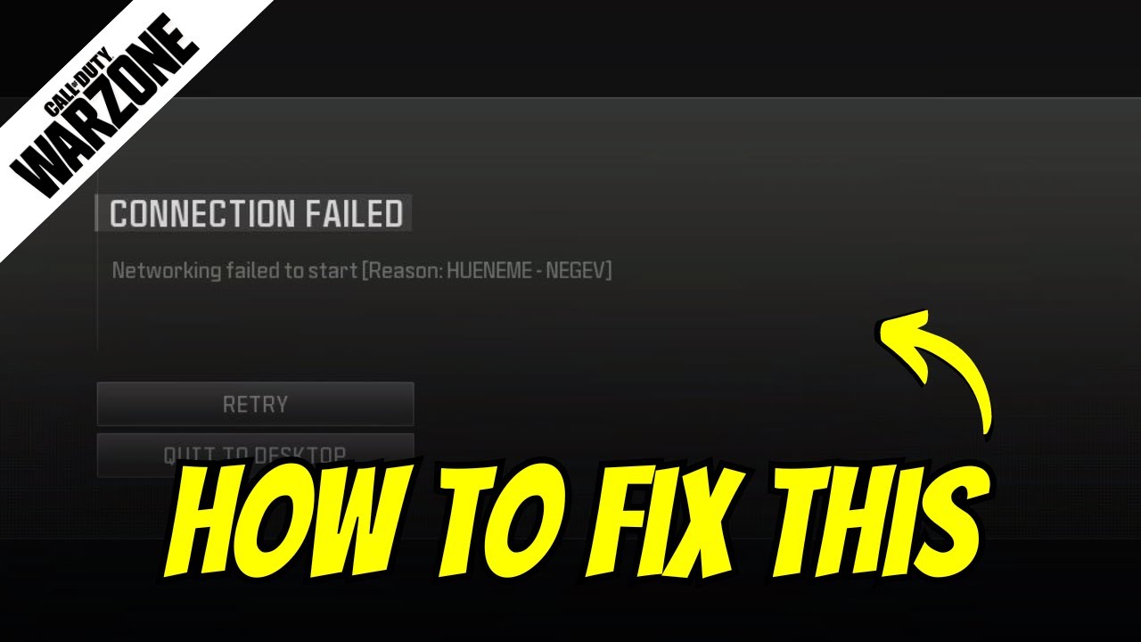 How to Fix Networking Failed to Start in Warzone