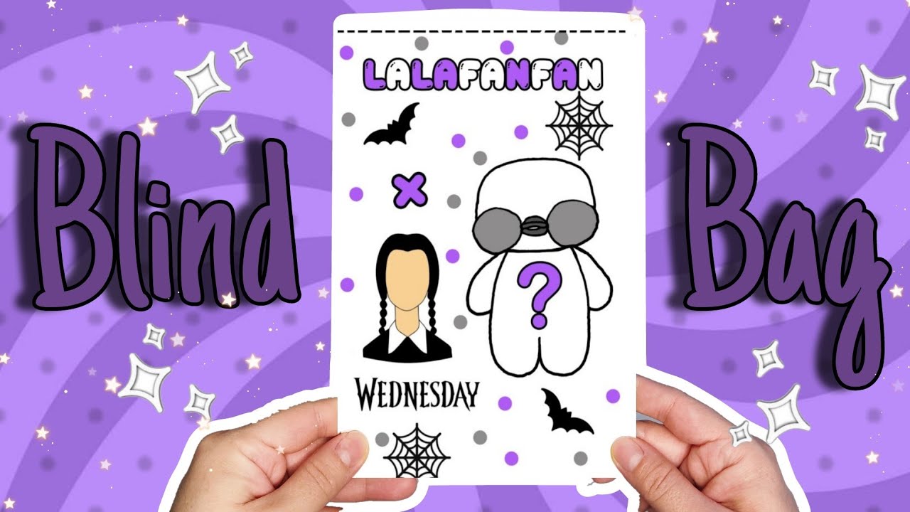 Wednesday 🖤💜 Blind Bag Paper ✨Unboxing ASMR  PAPER DUCK 🖤💜 Outfit PATITO DE PAPEL de TIKTOK