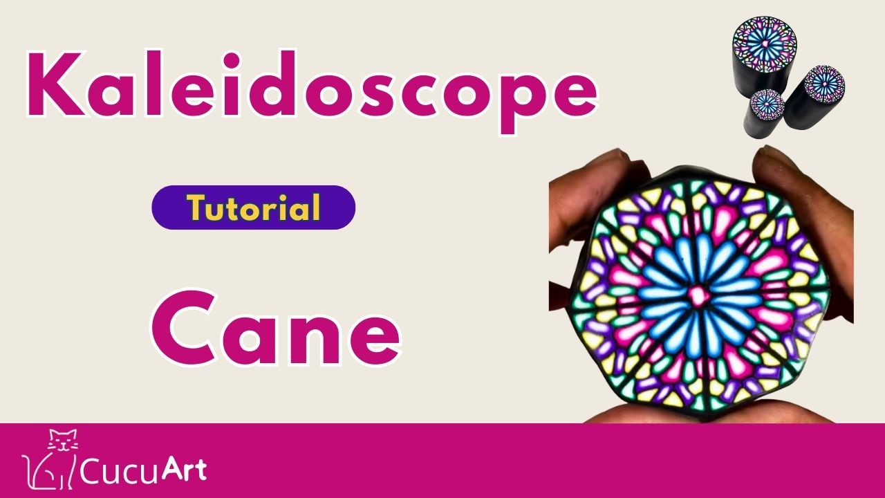 Kaleidoscope cane with polymer clay