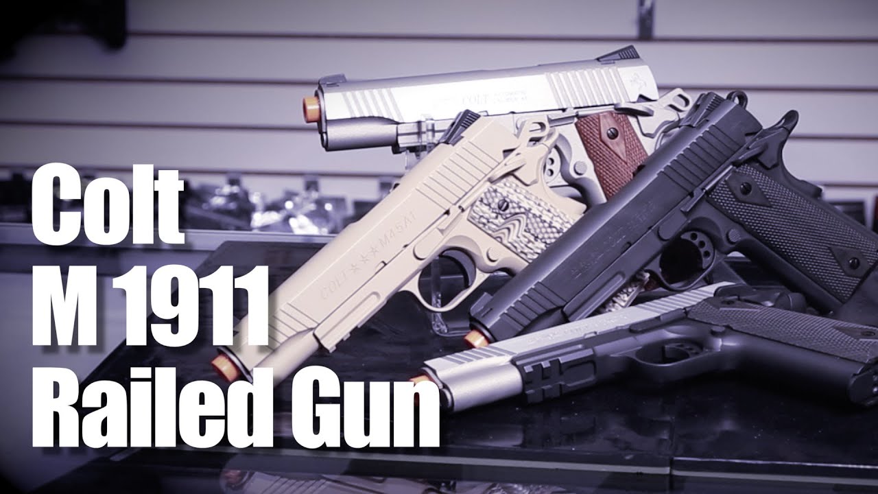 Airsoft KWC Colt 1911 Rail Guns Overview