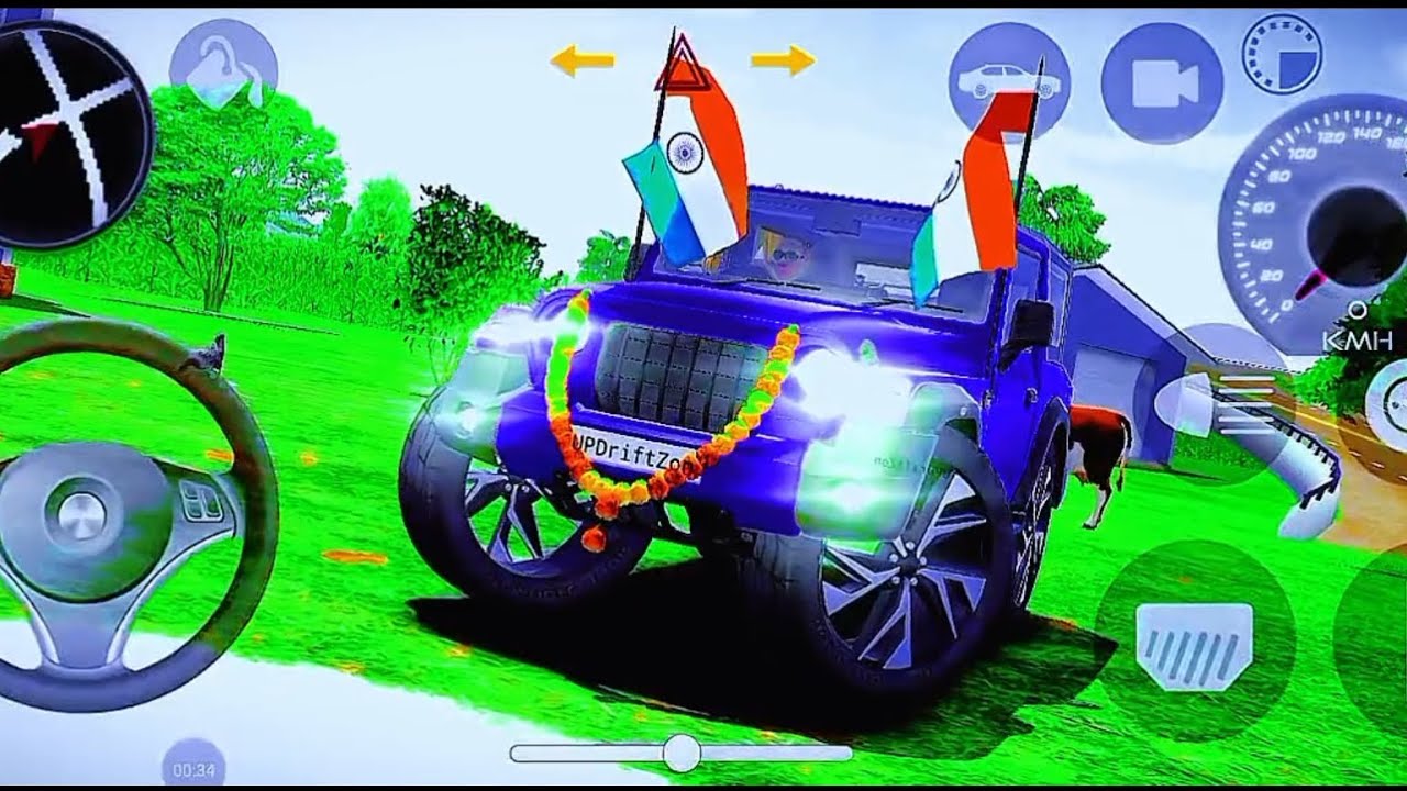 😎 Dollar ( Song ) Modified Mahindra Thar Car Games: Indian Cars simulator game || (Gadi wala game) 
