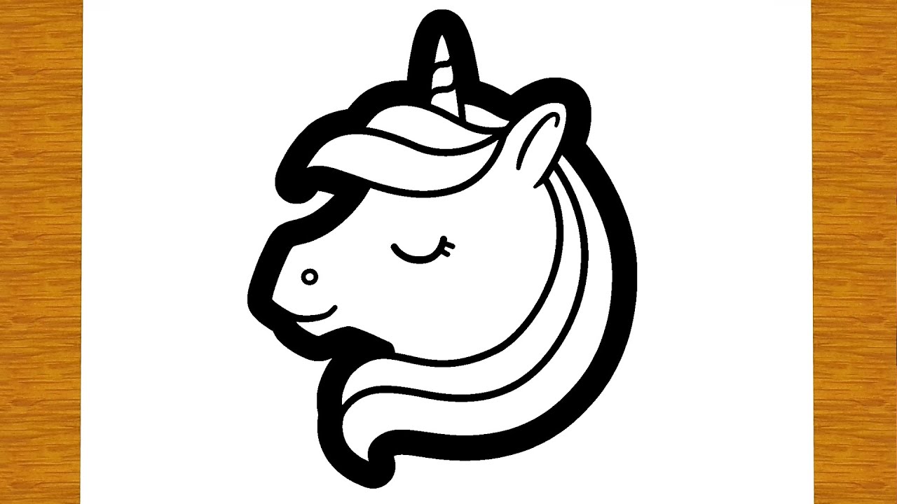 WIE ZEICHNET MAN EIN NIEDLICH EINHORN | Einfaches zeichnen lernen