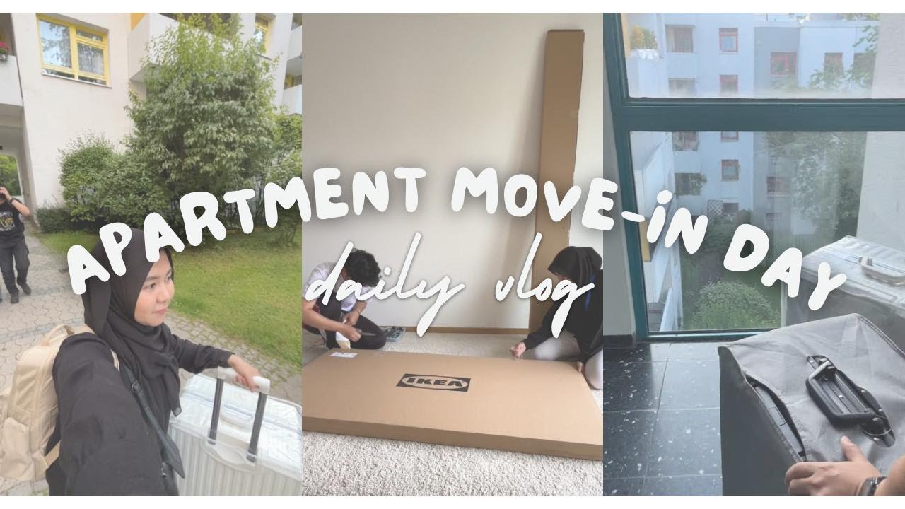 Germany Daily Vlog: Apartment Move-In Day | Moving Items, Free Stuff, Unboxing & Furniture Setup