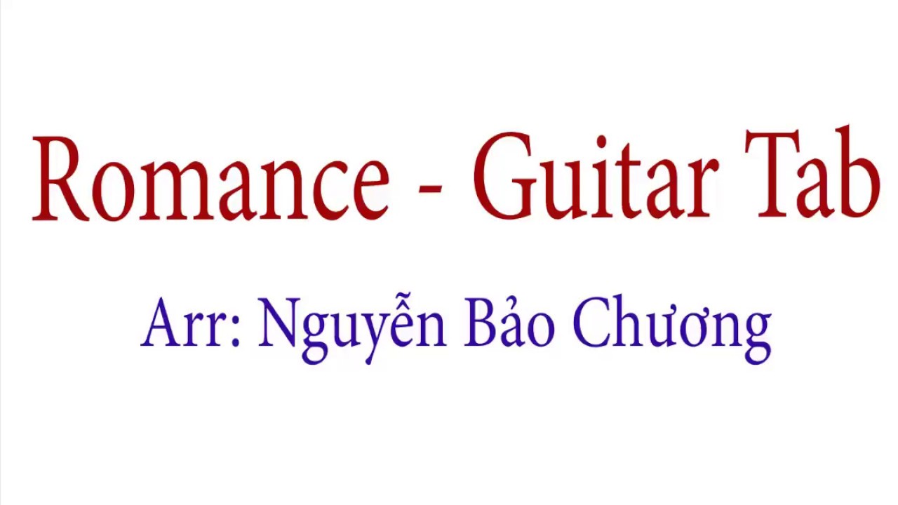 Romance Guitar Tab - Guitar Lesson (Classic)