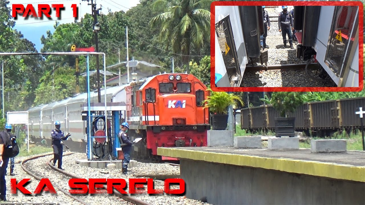 NAIK KERETA API EKONOMI BUKIT SERELO EH BISA NGELIAT PENYAMBUNGAN GERBONG