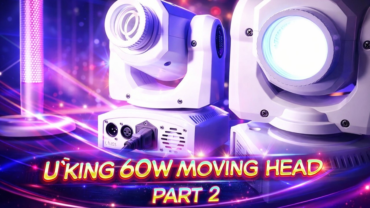 U`King 60W Mini Moving Head Budget LED Light Fixture Part Two