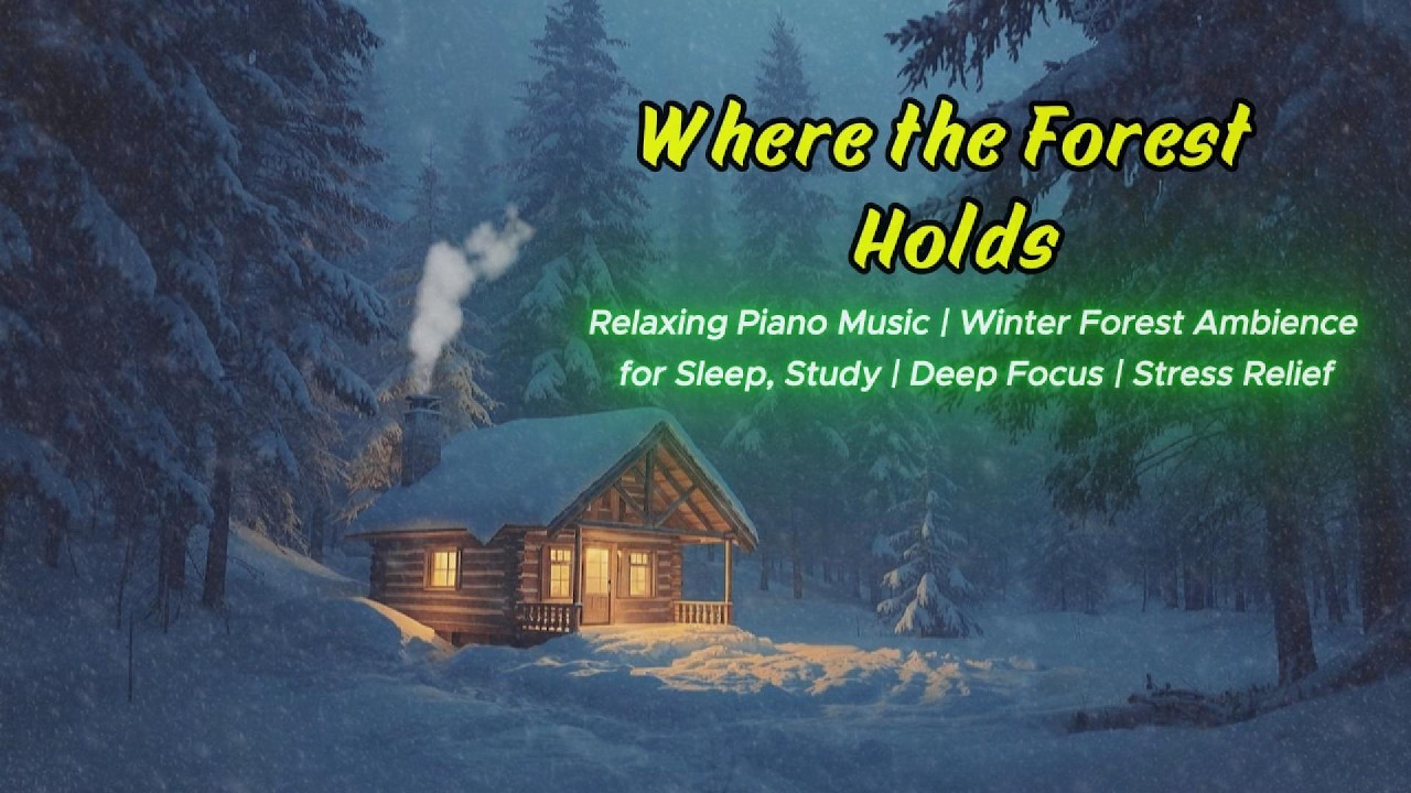 Where the Forest Holds ❄️ Relaxing Piano Music  & Ambience for Sleep, Study |  Stress Relief 😌