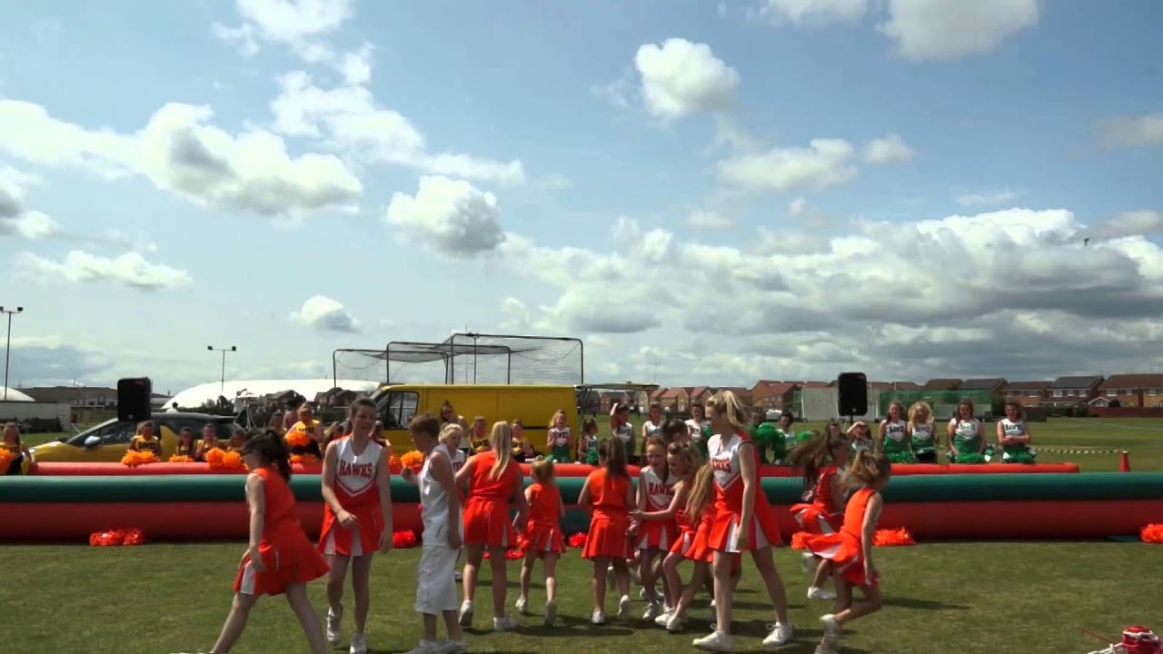 Hartlepool Hawks Cheerleading Academy at Seaton Carew Fun Day