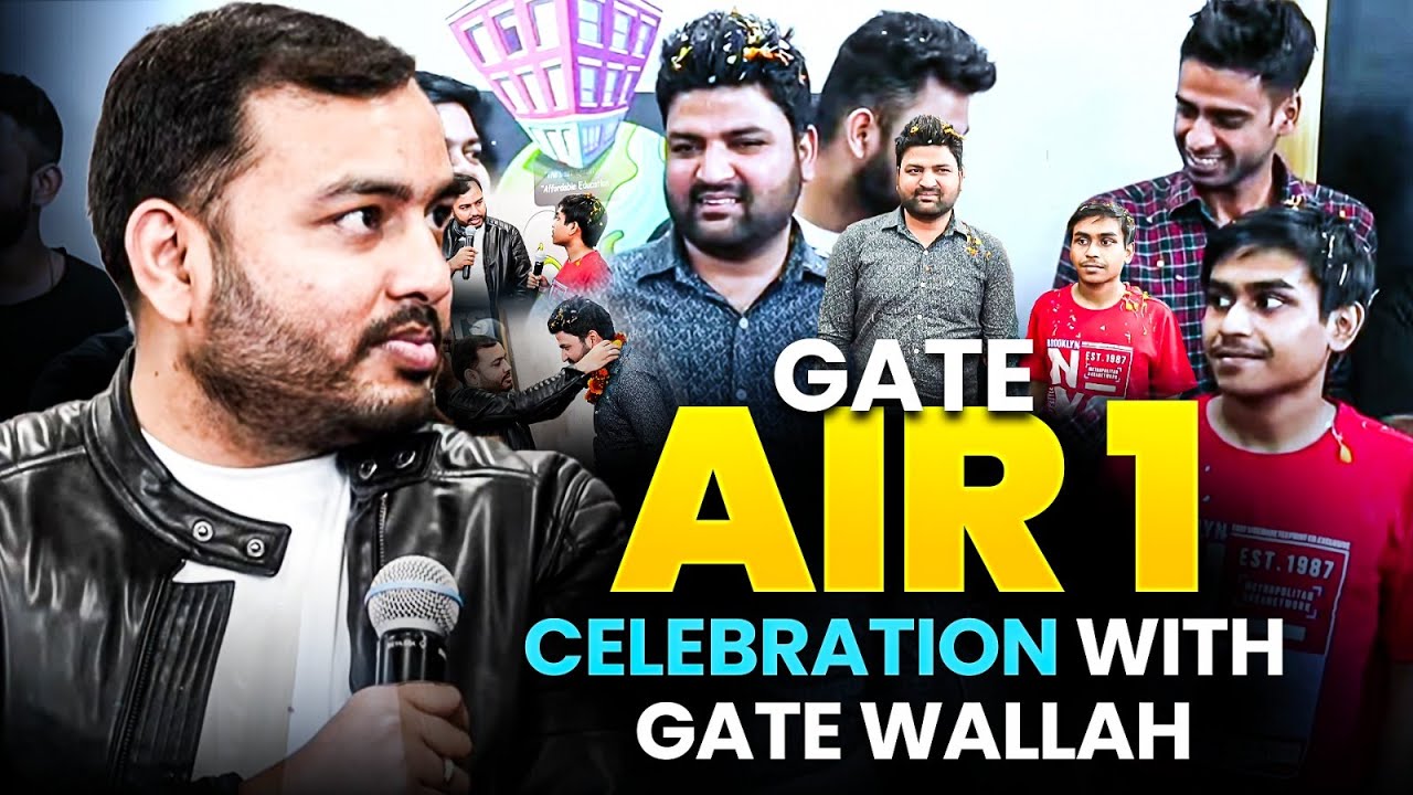 🎉 GATE AIR 1 Celebration with GATE Wallah | GATE 2025 Rankers