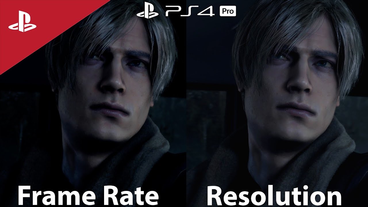Resident Evil 4 Remake Frame Rate vs Resolution Graphics Comparison PS4 Pro