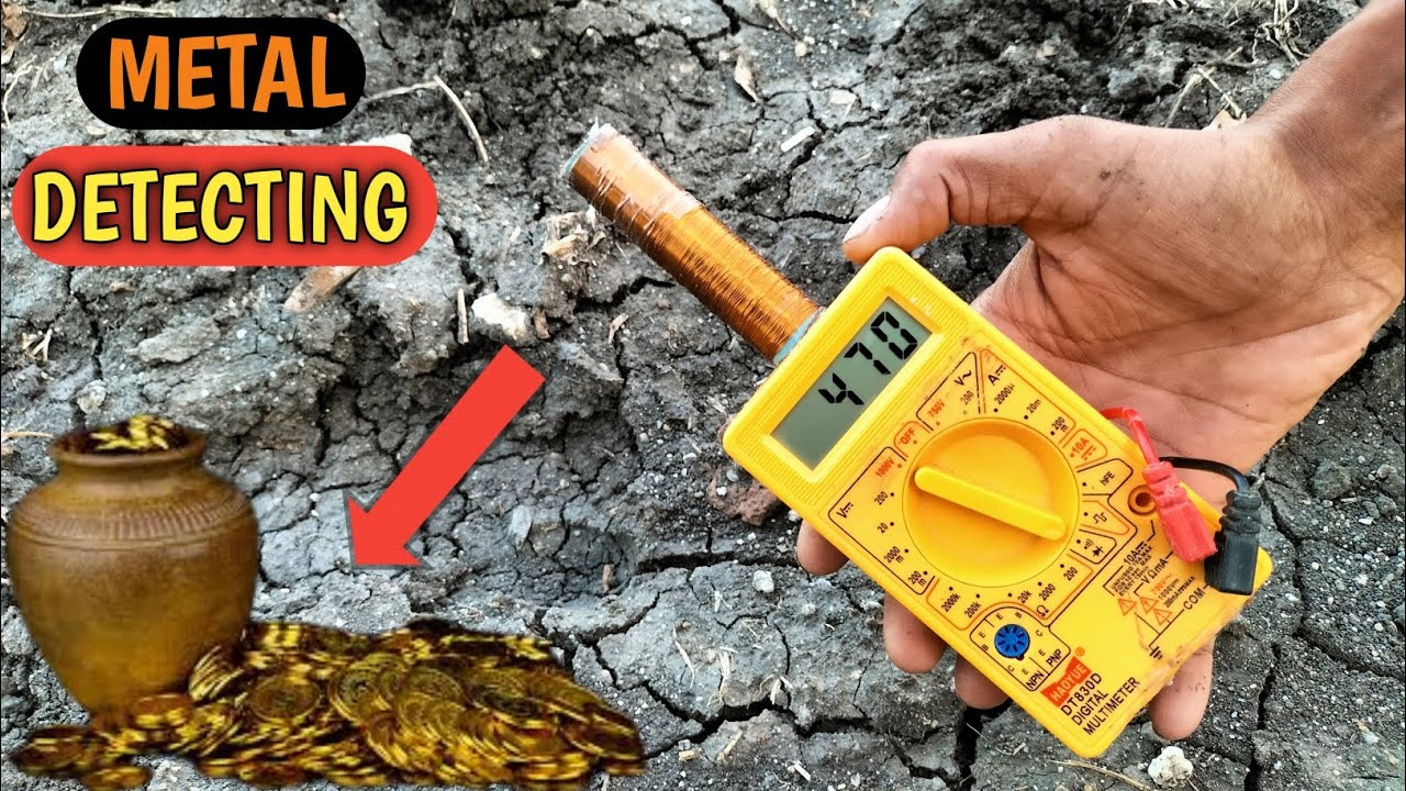 How to make Metal Detector using Multimeter, metal detecting best device,