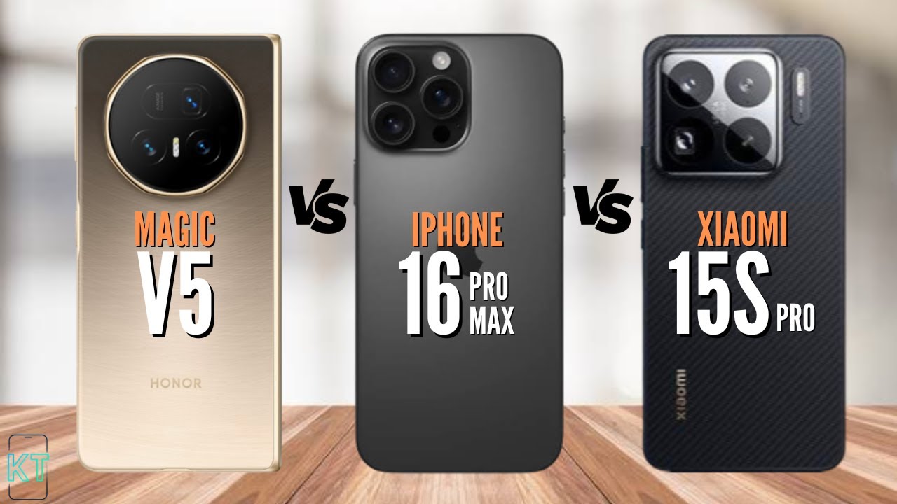 Honor Magic V5 vs iPhone 16 Pro Max vs Xiaomi 15s Pro | KEM Tech