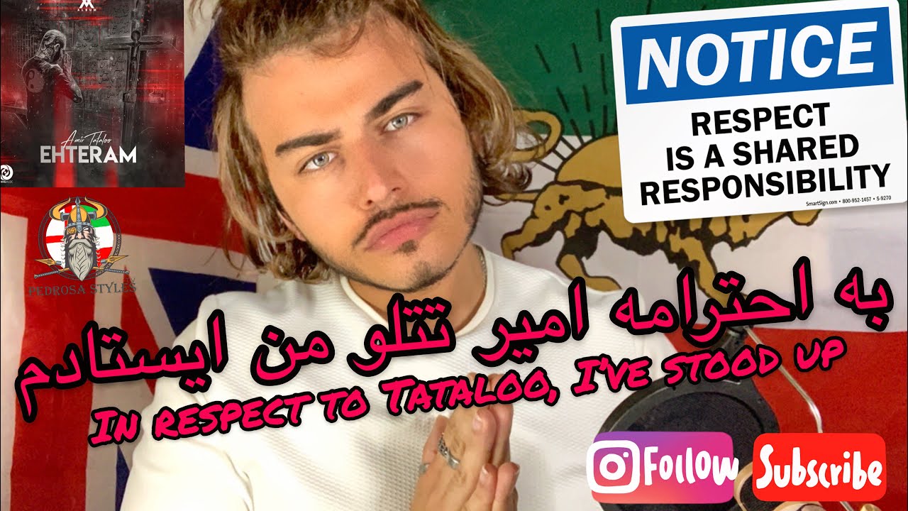 AMIR TATALOO - EHTERAM (RESPECT) - ( BRITISH REACTION )