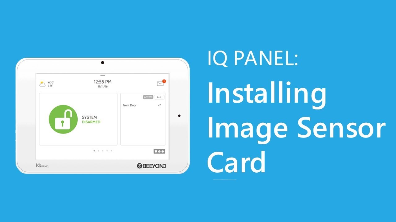 IQ Panel: Installing the Image Sensor Card