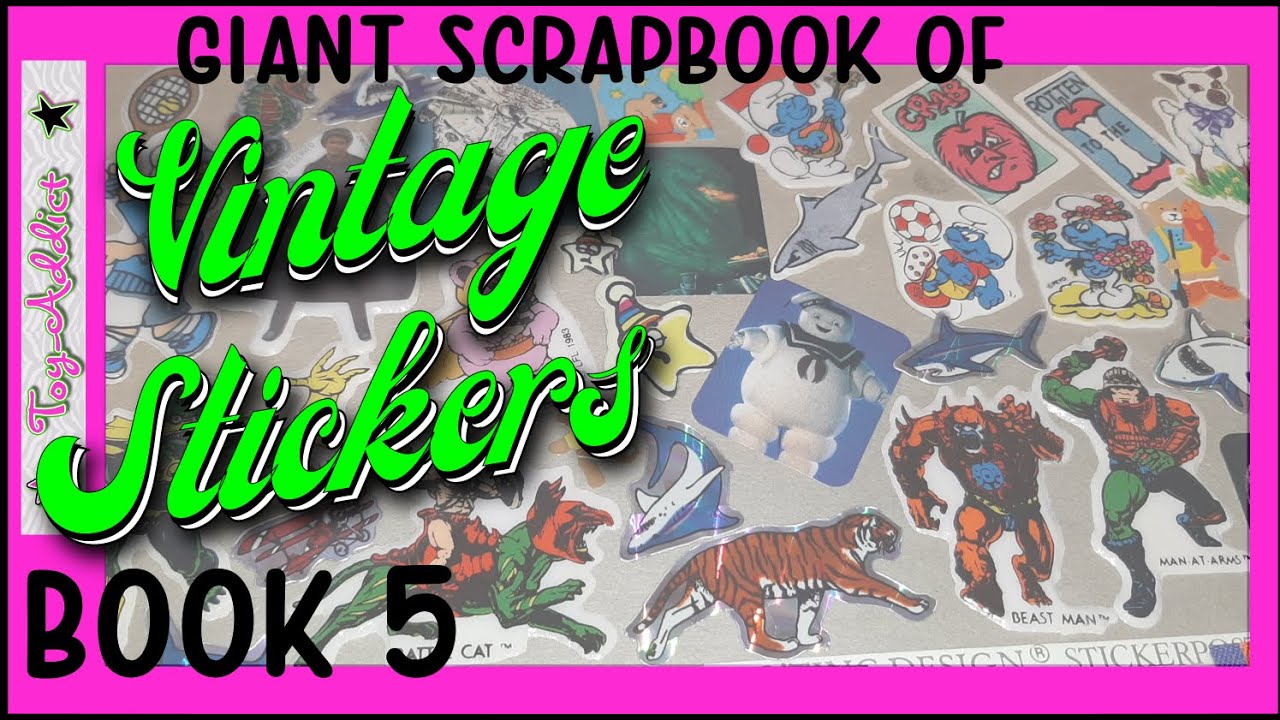 Giant Scrapbook of Vintage 70s, 80s, 90s Stickers #5 ~ Did I find $500 In This Sticker Book?