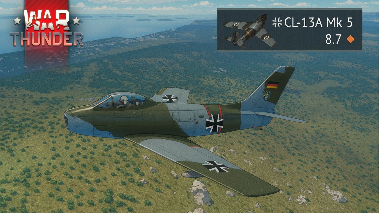 CL-13A Mk 5 доминирует в небе на отметке 8,7 — War Thunder
