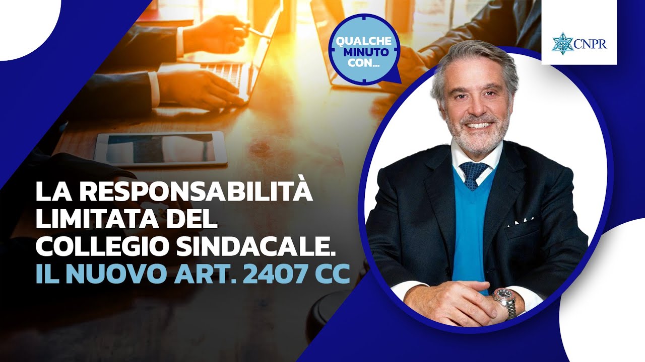 Claudio Miglio - La responsabilità limitata del collegio sindacale. Il nuovo art. 2407 cc