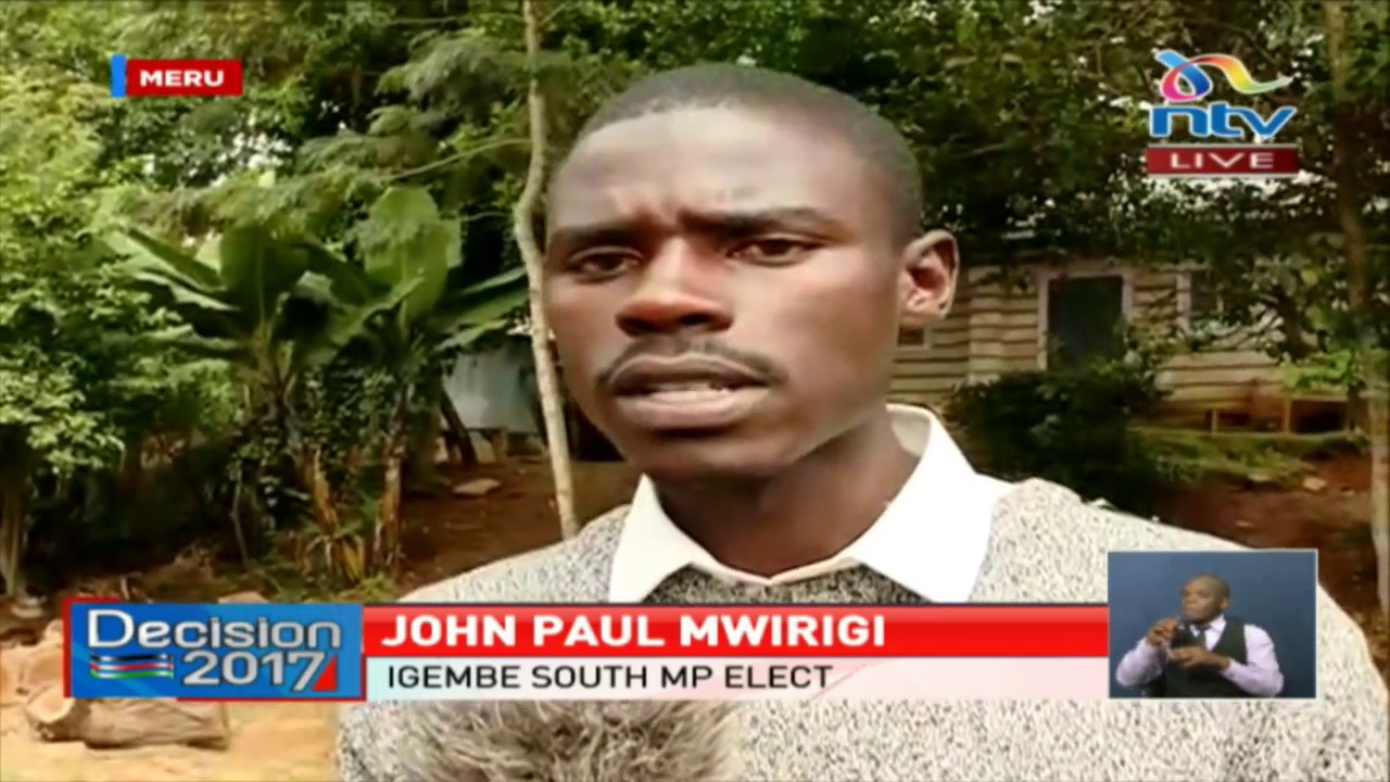 The 23 year old  university student who will be the next Igembe South MP